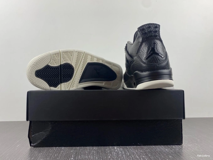 Reps TBkick Black 4 Pony 819139-010 Jordan Retro Hair 0629